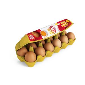 Happy Egg - 1 Doz Free Range Brown Eggs
