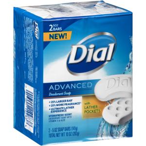 Dial - Advncd Hydrofrsh Bar Soap 2pk