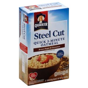 Quaker - Brown Sugar Cinnamon Steel Cut Oatmeal