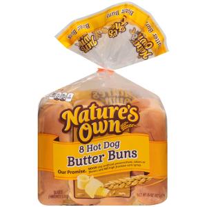 Nature's Own Bread - Butter Hot Dog Buns 8 ct