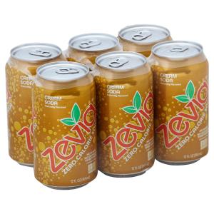 Zevia - Cream Soda Zero Calorie Soda 6