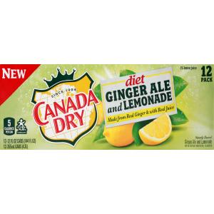 Canada Dry - Diet Ginger Ale and Lemonade 12 pk