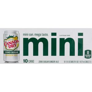 Canada Dry - Diet Ginger Ale Mini Can 10pk
