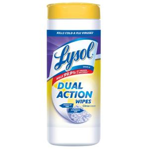 Lysol - Dual Action Disinfecting Wipes