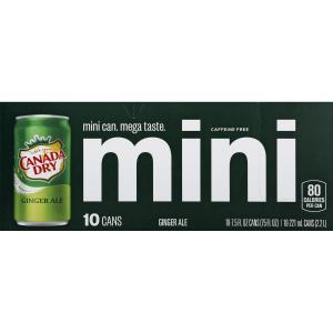 Canada Dry - Ginger Ale Mini Cans 10pk