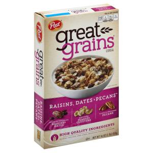 Post - Great Grains Raisins Dates Pecans Cereal