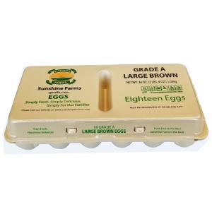 Sunshine Farms - Large Brown Eggs 18ct