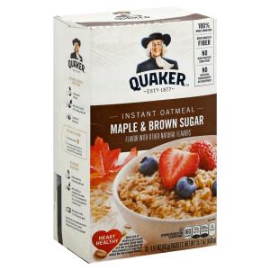 Quaker - Maple Brown Sugar Instant Oatmeal