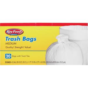 Key Food - Medium Garbage Bags