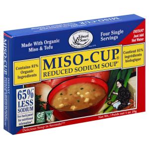Edward & Sons - Reduced Sodium Miso Soup Cup