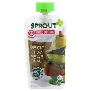 Sprout - Org Pear Kiwi Peas Spinach