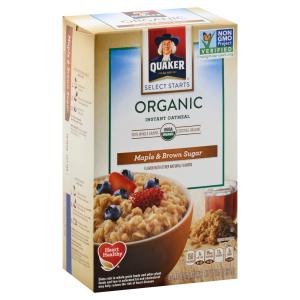 Quaker - Maple Brown Sugar Organic Instant Oatmea