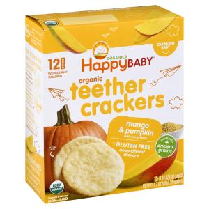 Happy Baby - Organic Teether Crackers Mango Pumpkin