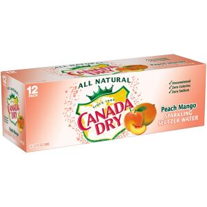 Canada Dry - Peach Mango Seltzer 12pk