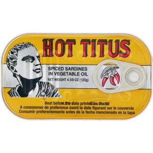 Titus - Sardines in Hot Spiced Vegetable Oil