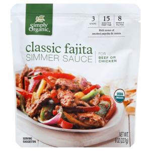 Simply Organic - Sauce Fajita Simr Org