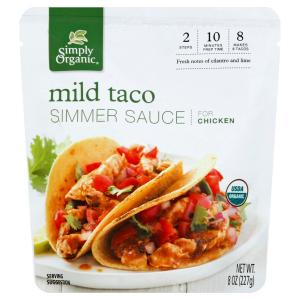Simply Organic - Sauce Mild Taco Simr Org