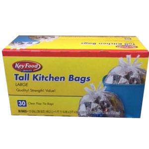 Key Food - Tall Kitchen Bags Clear