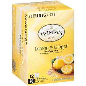 Twinings - Lemon & Ginger Herbal Tea K Cup