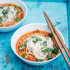 Thai Curry Veggie Noodle Soup - Urban Meadow®