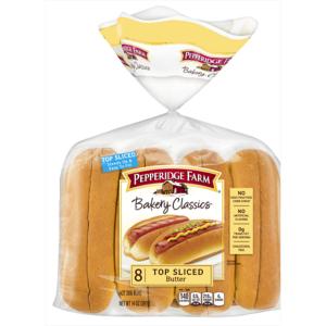 Pepperidge Farm - Top Sliced Butter Hot Dog Bun