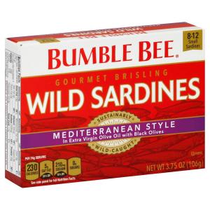 Bumble Bee - Wild Small Mediterranean Stl Sardines